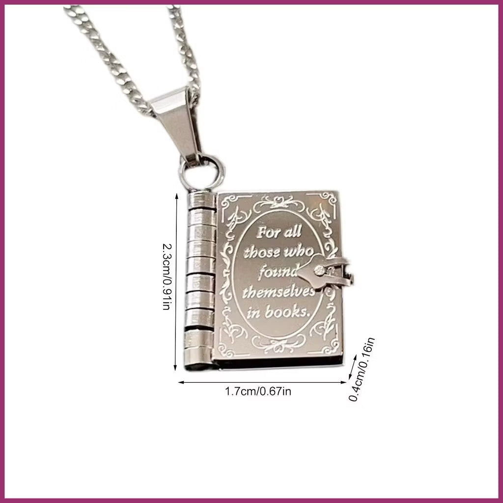 Book Locket Necklace 💌