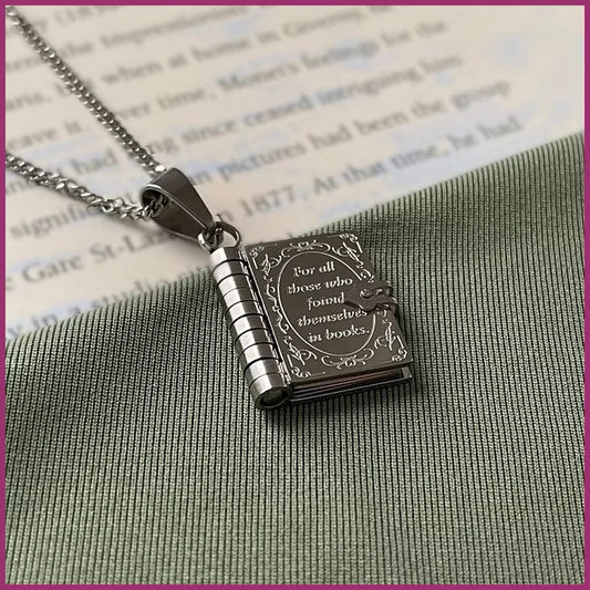 Book Locket Necklace π